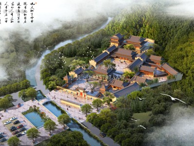 怀柔资教寺总体建筑规划方案图